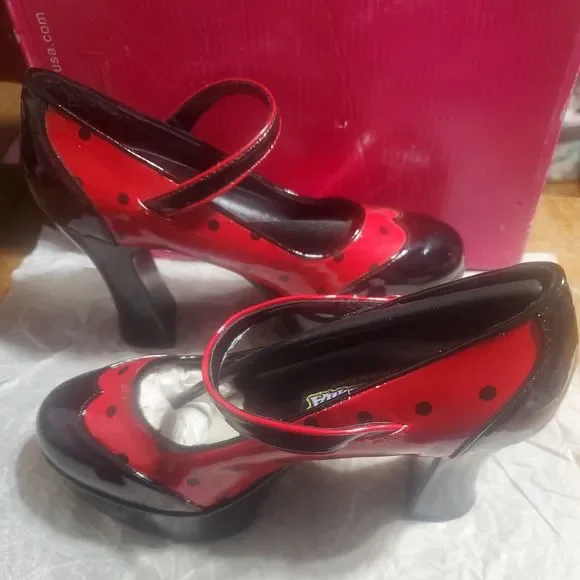 Pumps By Funtasma Lady Bug Mary Jane Style Pump - Picture 3 of 3